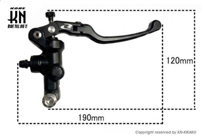 RCB 鍛造マスターシリンダー【S1-FL】17mm【右】ブラック